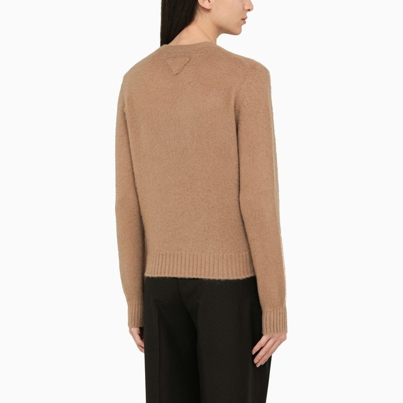 Prada Camel-Coloured Cashmere Sweater Women