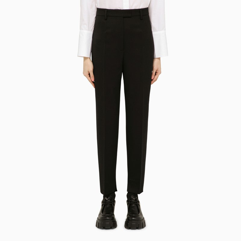 Prada Classic Black Wool Trousers Women