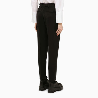 Prada Classic Black Wool Trousers Women