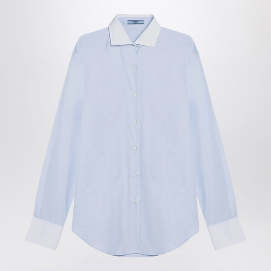 Prada Light Blue Cotton Shirt Women