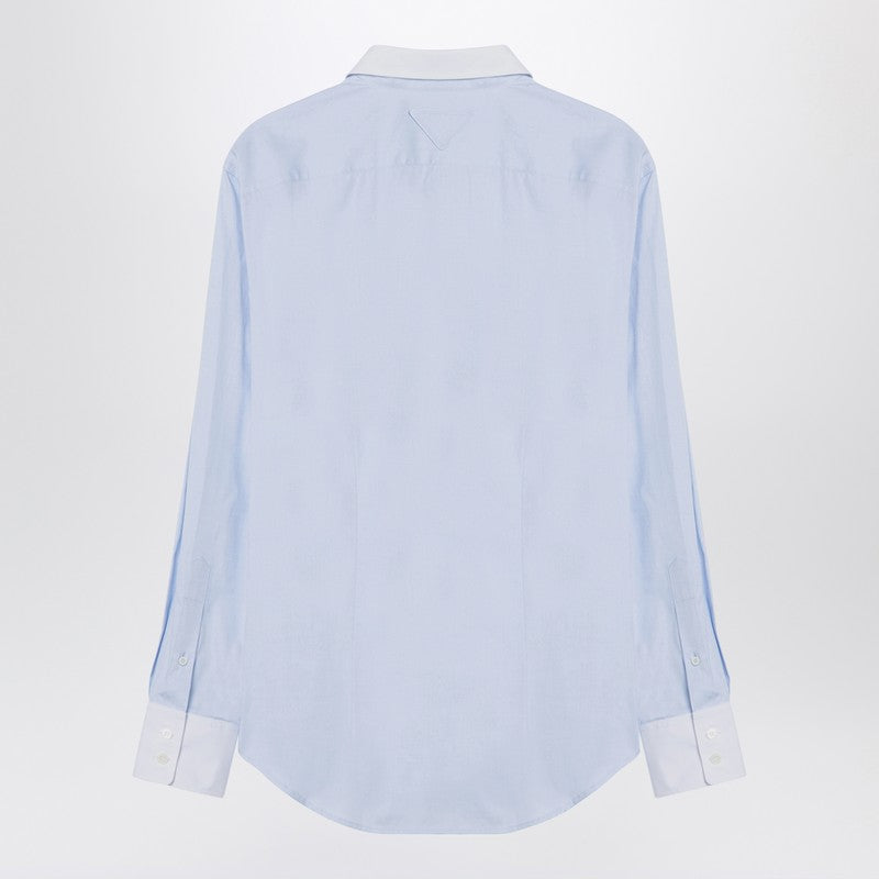 Prada Light Blue Cotton Shirt Women