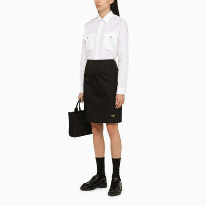 Prada White Poplin Shirt Women