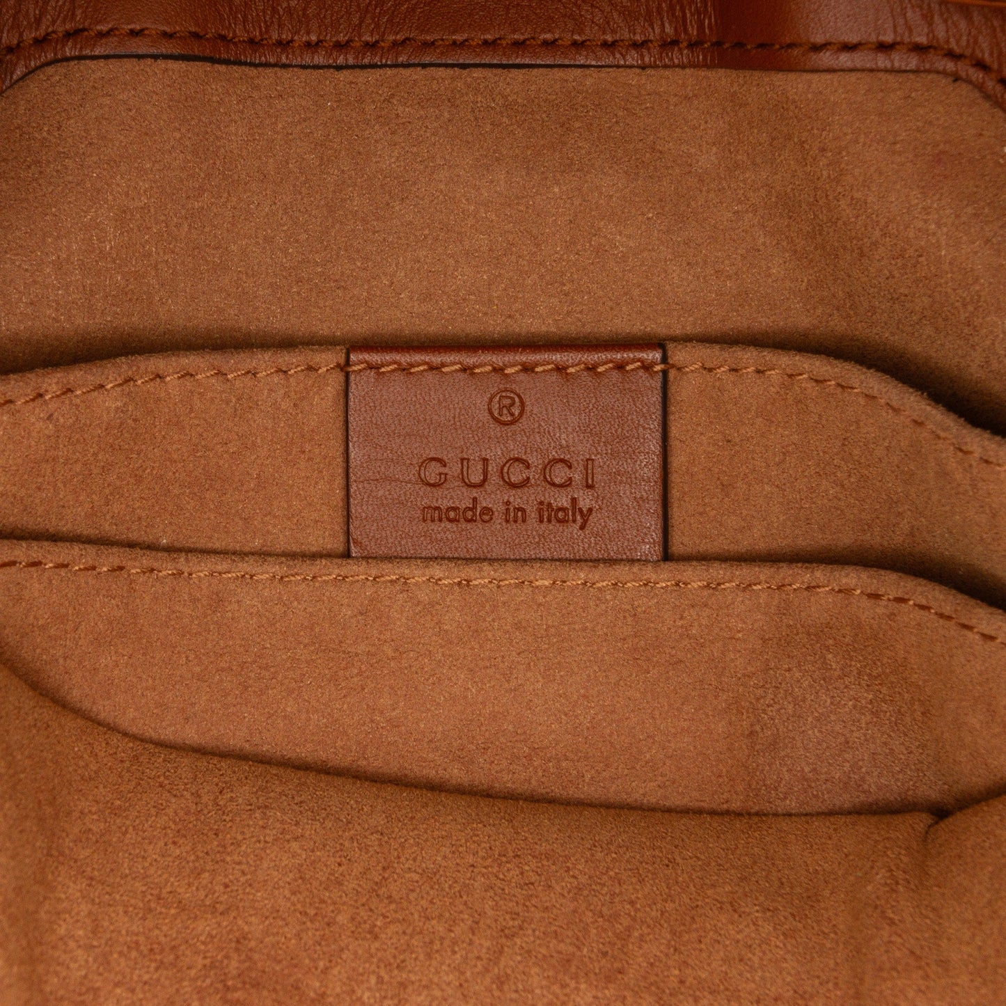 Brown Gucci Small GG Supreme Padlock Tote