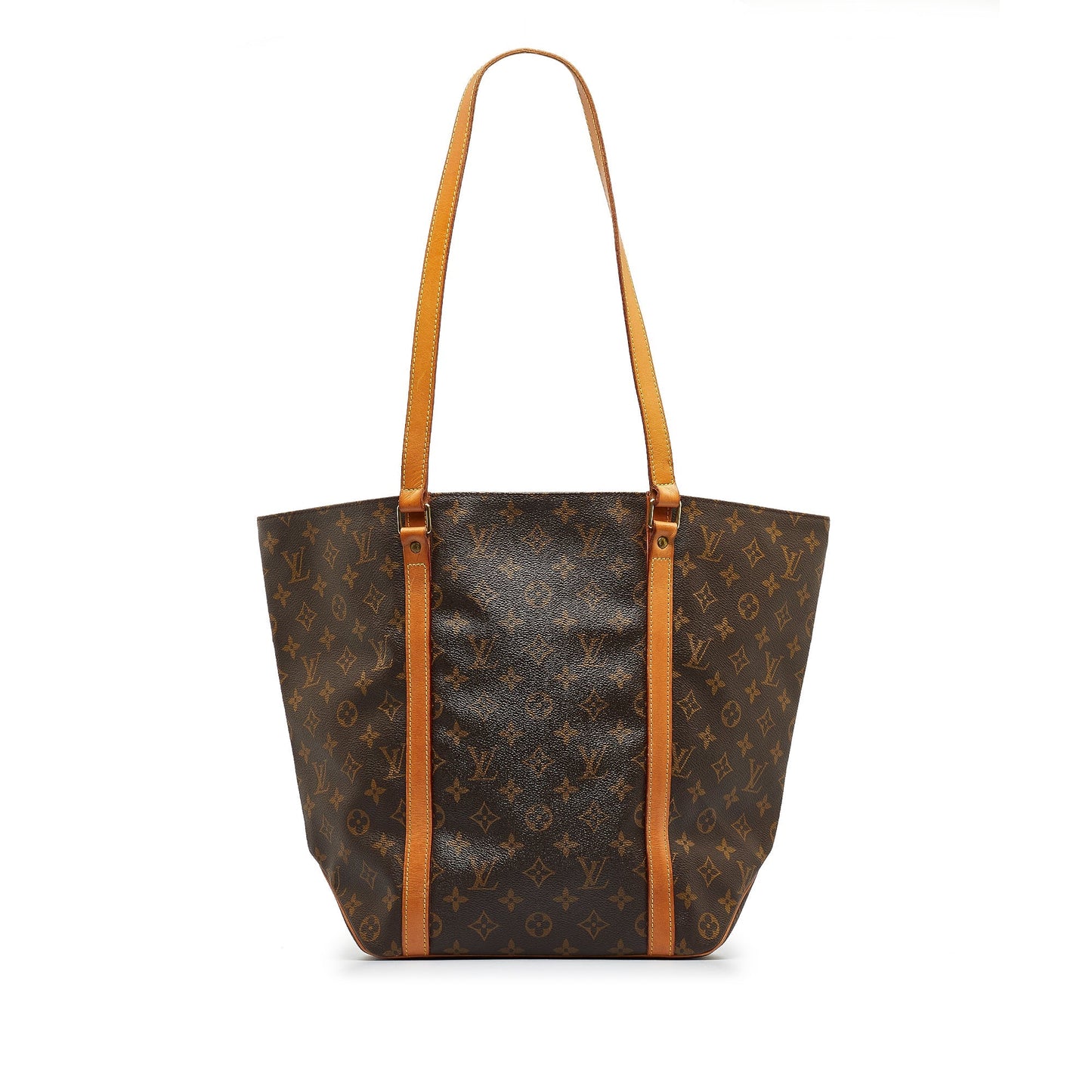 Brown Louis Vuitton Monogram Sac Shopping Tote Bag