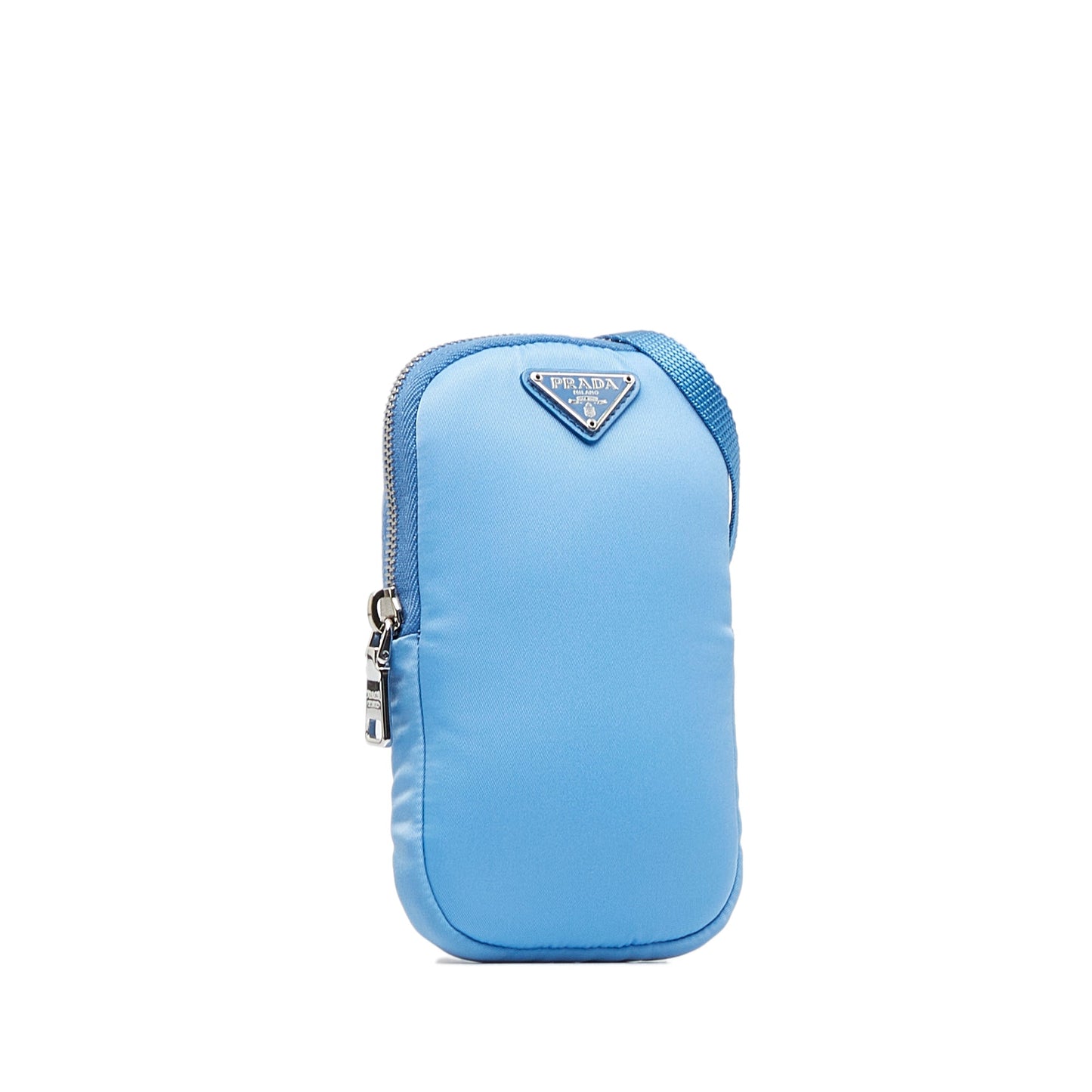 Prada Tessuto Phone Holder Blue Nylon Canvas