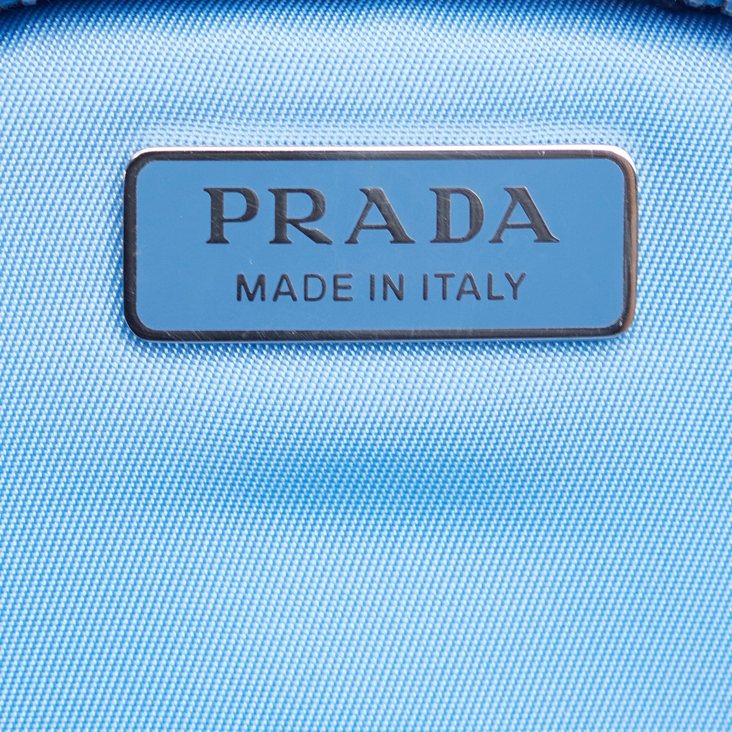 Prada Tessuto Phone Holder Blue Nylon Canvas