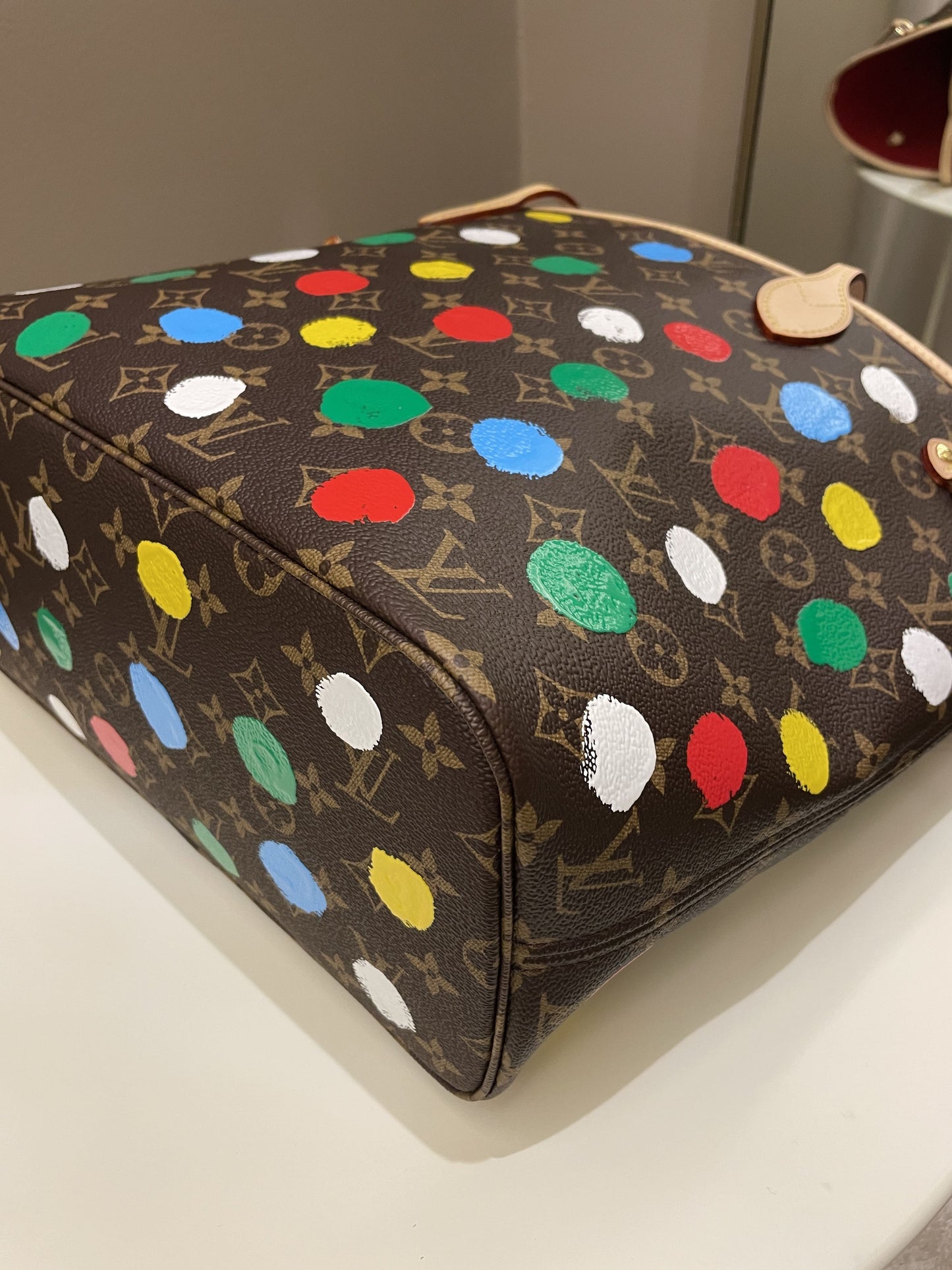 Louis Vuitton Yayoi Kusama Neverfull MM 3D Painted Dots Monogram