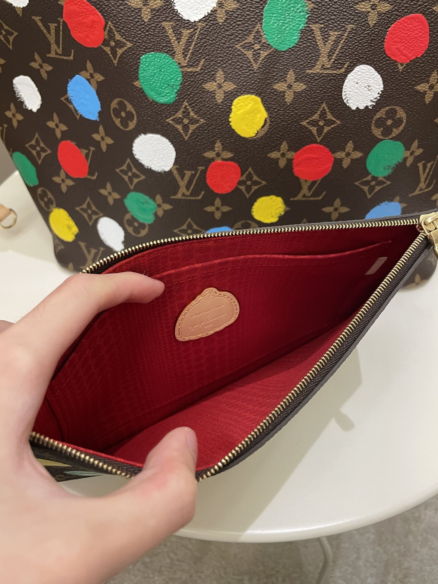 Louis Vuitton Yayoi Kusama Neverfull MM 3D Painted Dots Monogram