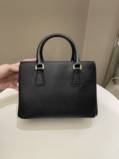 Prada Re-Edition Galleria Tote Black Saffiano Leather