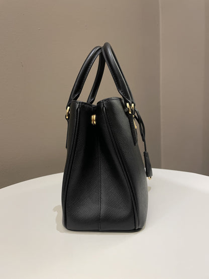 Prada Re-Edition Galleria Tote Black Saffiano Leather