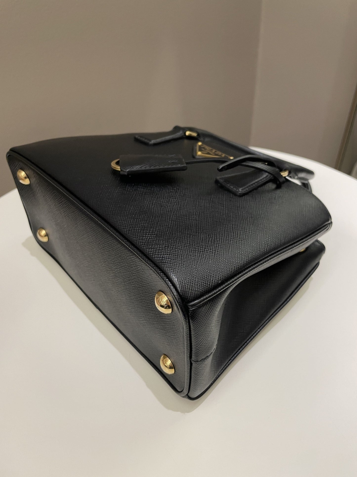 Prada Re-Edition Galleria Tote Black Saffiano Leather