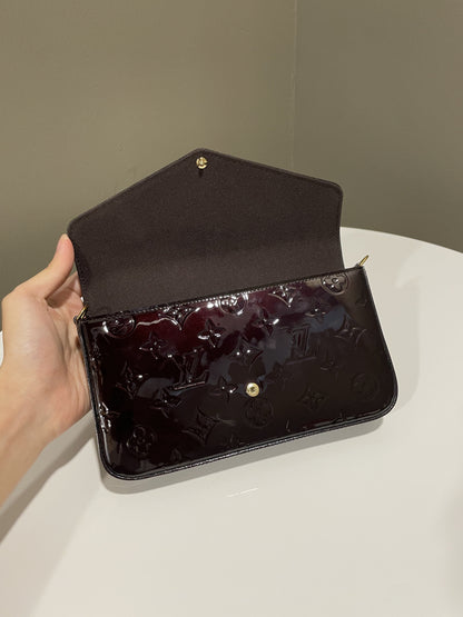 Louis Vuitton Felicie Pochette Amarante Vernis