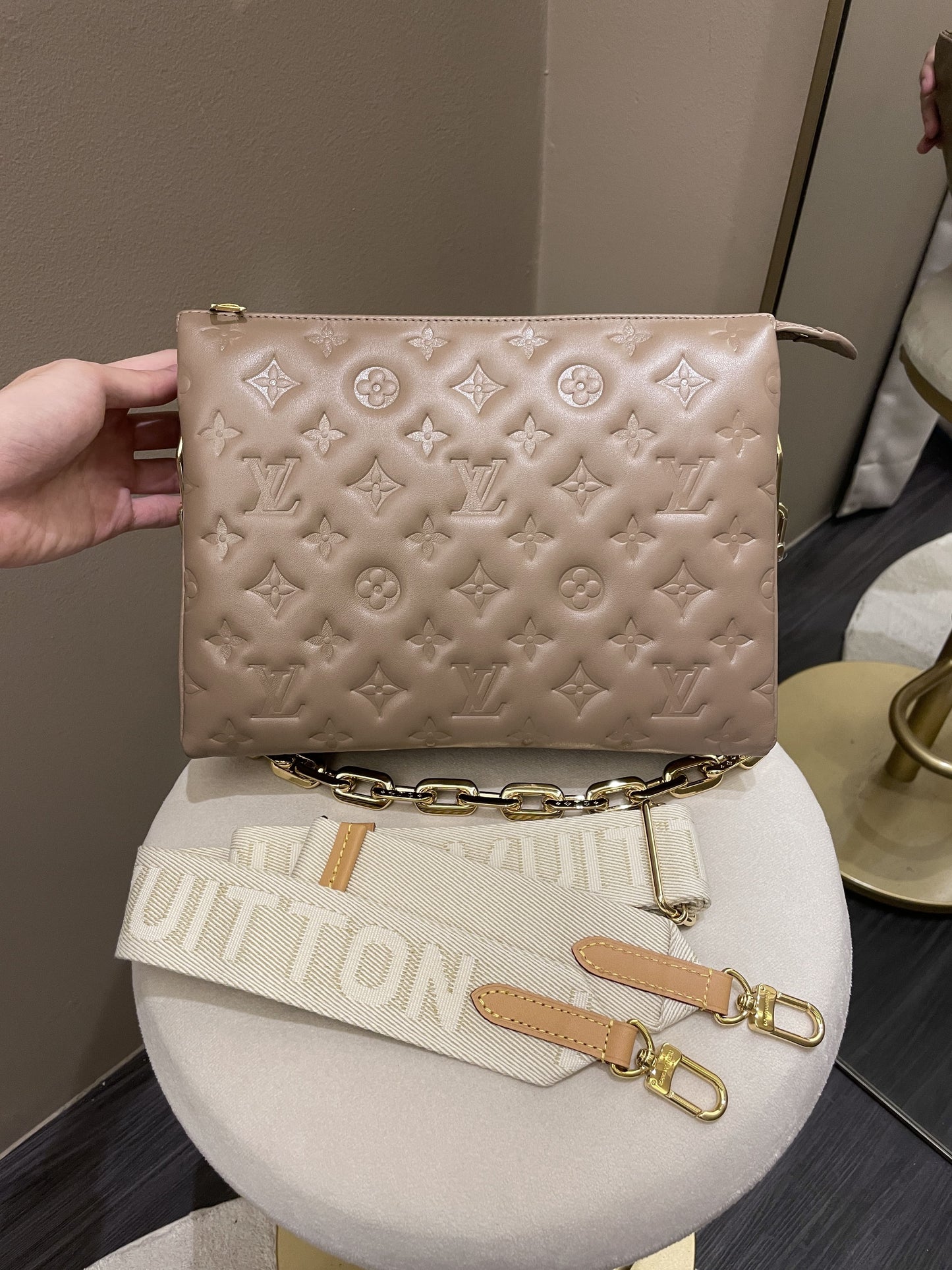 Louis Vuitton Coussin PM Taupe