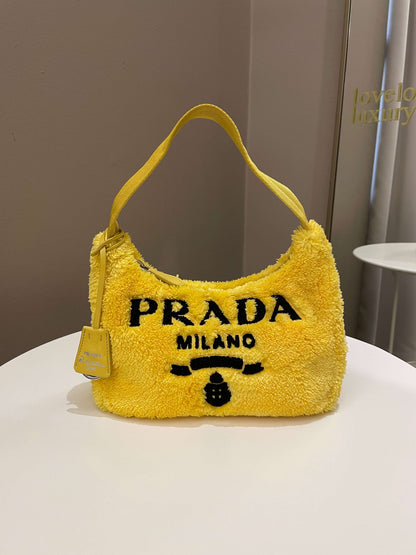 Prada Re-Edition 2000 Bag Yellow Terry