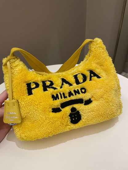 Prada Re-Edition 2000 Bag Yellow Terry