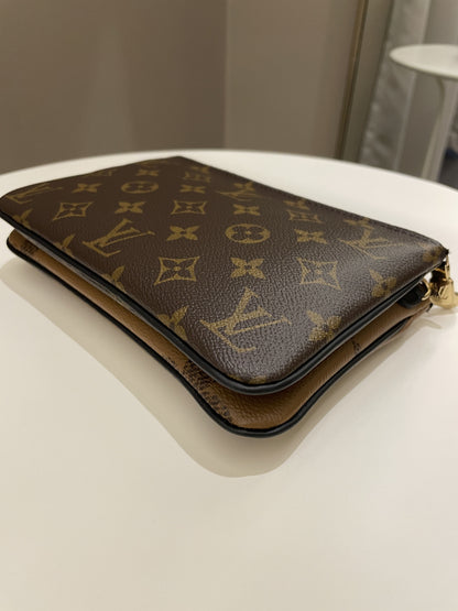 Louis Vuitton Double Zip Pochette Monogram Giant Reverse