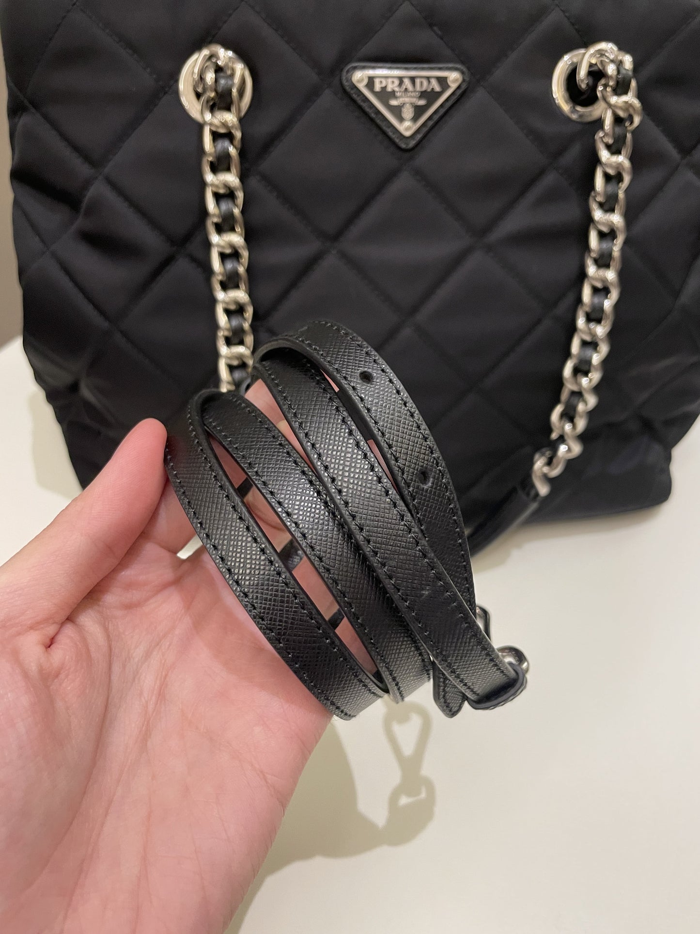 Prada Tessuto Crossbody Bag Black Nylon