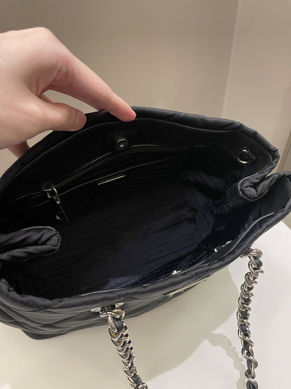 Prada Tessuto Crossbody Bag Black Nylon