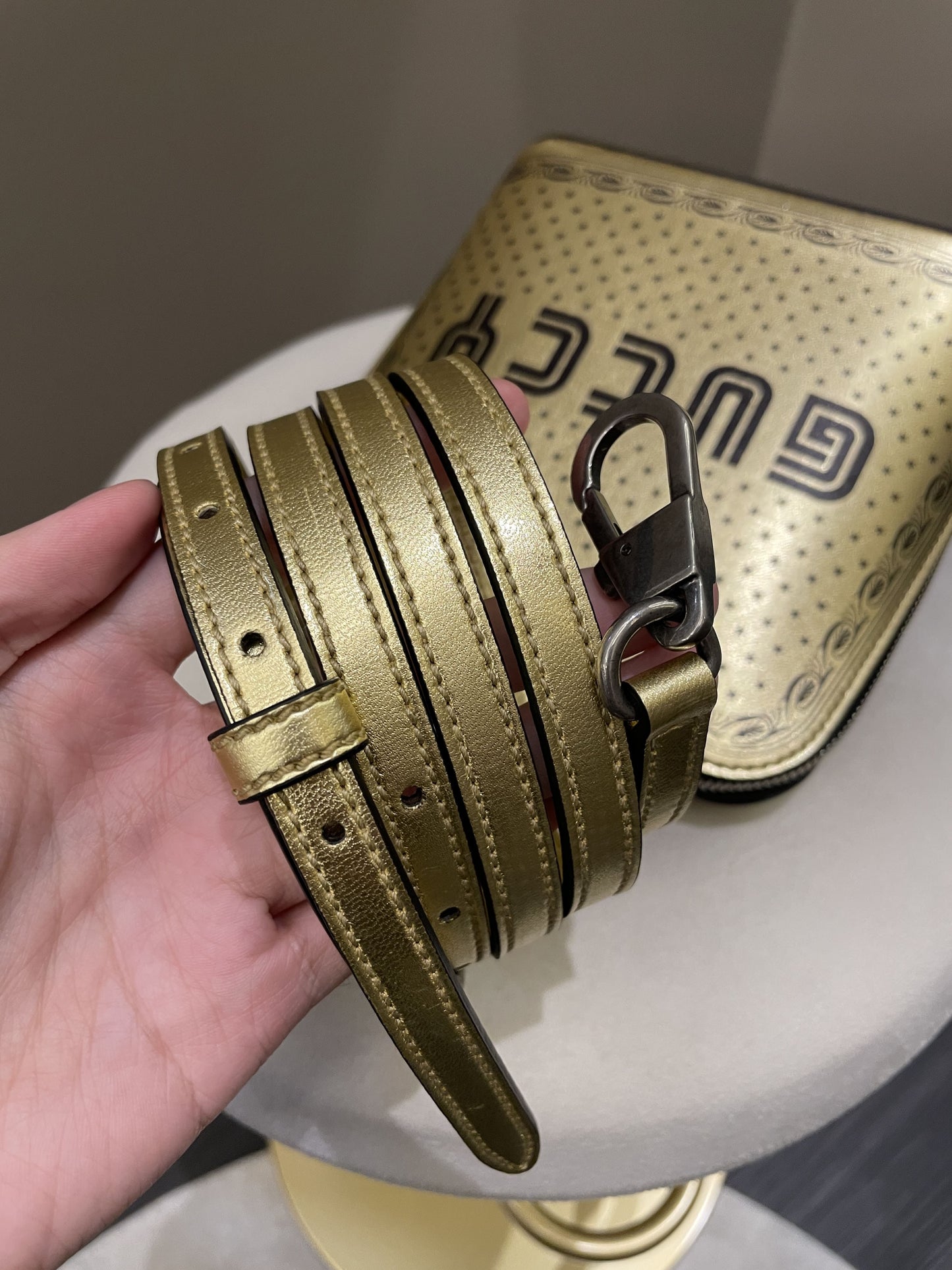 Gucci Guccy Sling Bag Gold