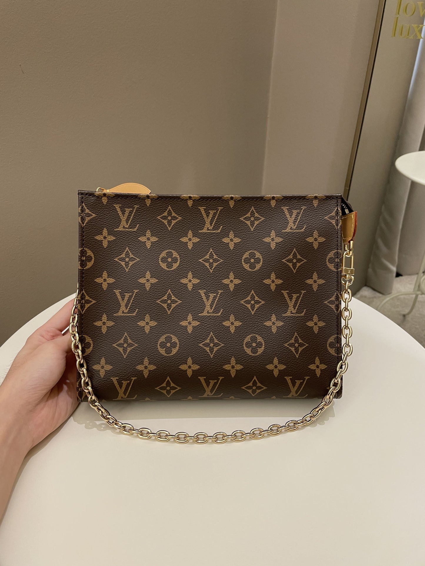 Louis Vuitton Toiletry Pouch On Chain Classic Monogram