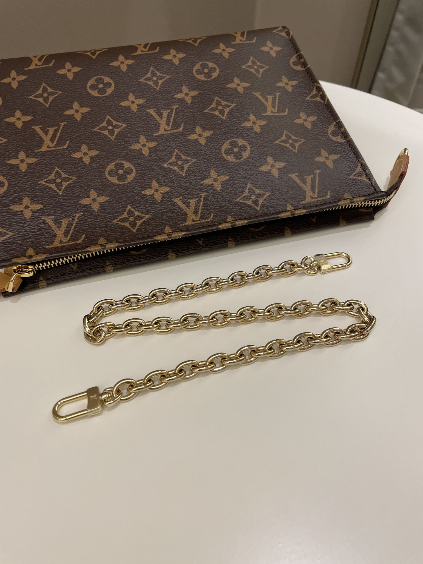 Louis Vuitton Toiletry Pouch On Chain Classic Monogram