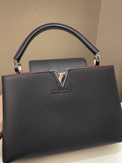 Louis Vuitton Capuccine Midnight Grainy Leather