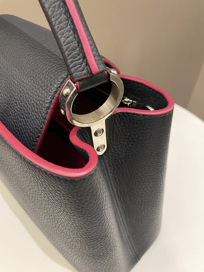 Louis Vuitton Capuccine Midnight Grainy Leather