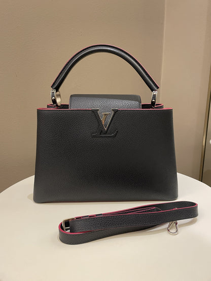 Louis Vuitton Capuccine Midnight Grainy Leather