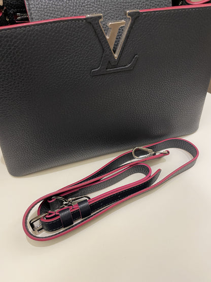 Louis Vuitton Capuccine Midnight Grainy Leather