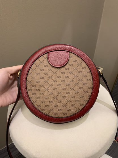 Gucci Doraemon Fujiko-Pro Mini GG Round Bag Gg Mini Coated Canvas