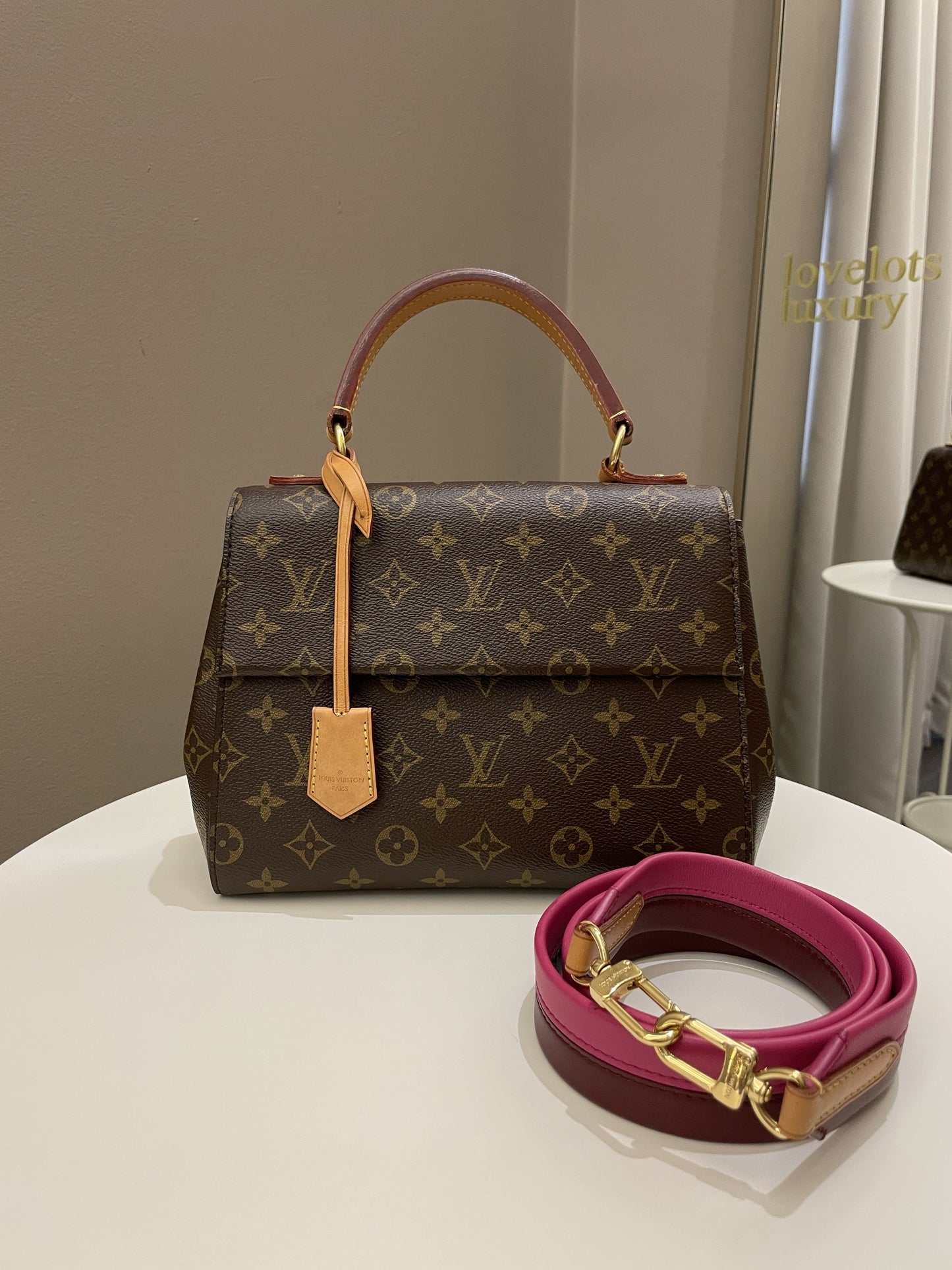 Louis Vuitton Cluny BB Fushia Monogram