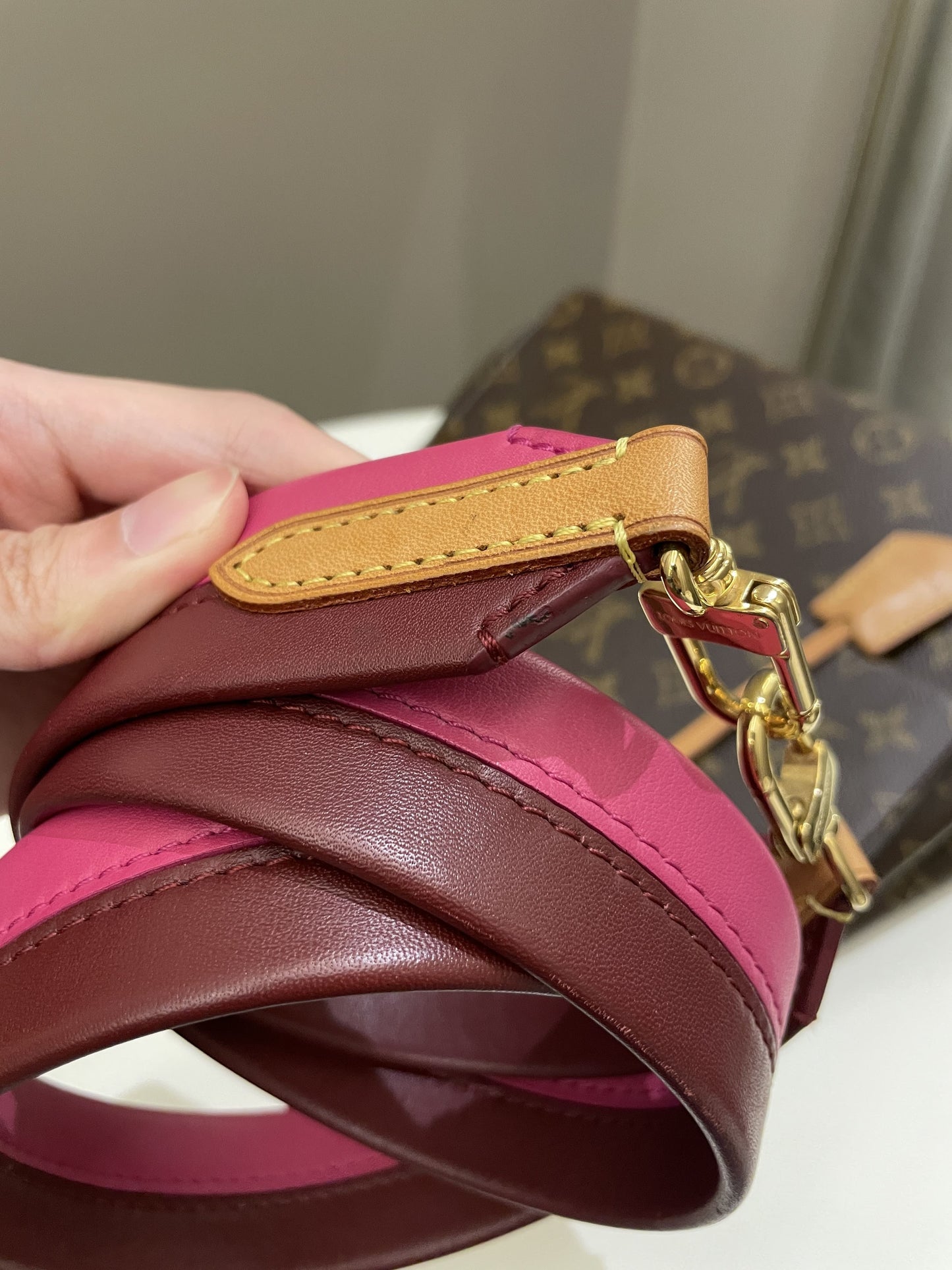 Louis Vuitton Cluny BB Fushia Monogram