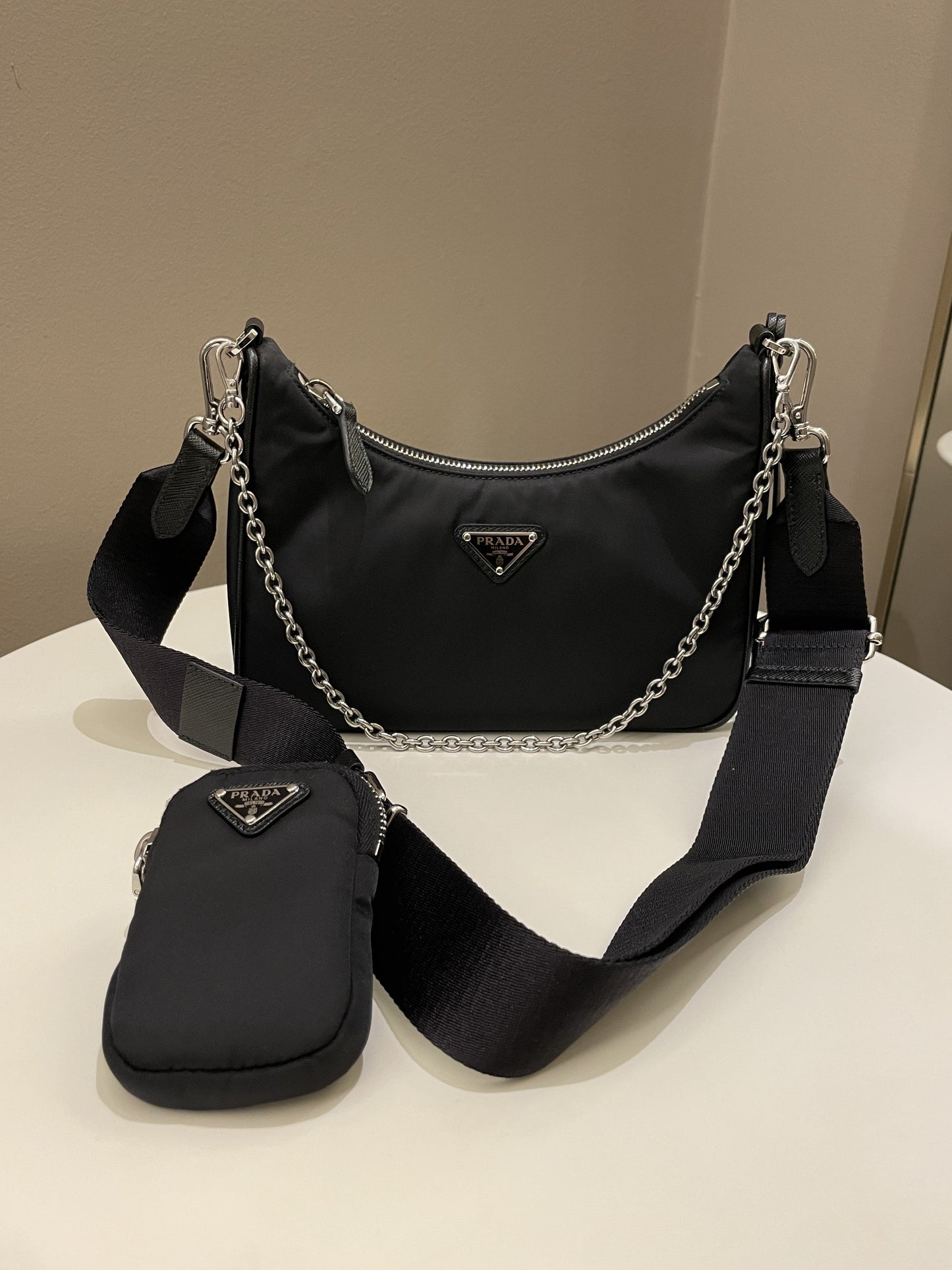 Prada Re-Edition 2005 Nylon Bag Black Nylon