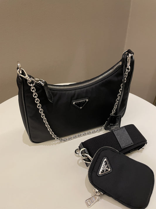 Prada Re-Edition 2005 Nylon Bag Black Nylon