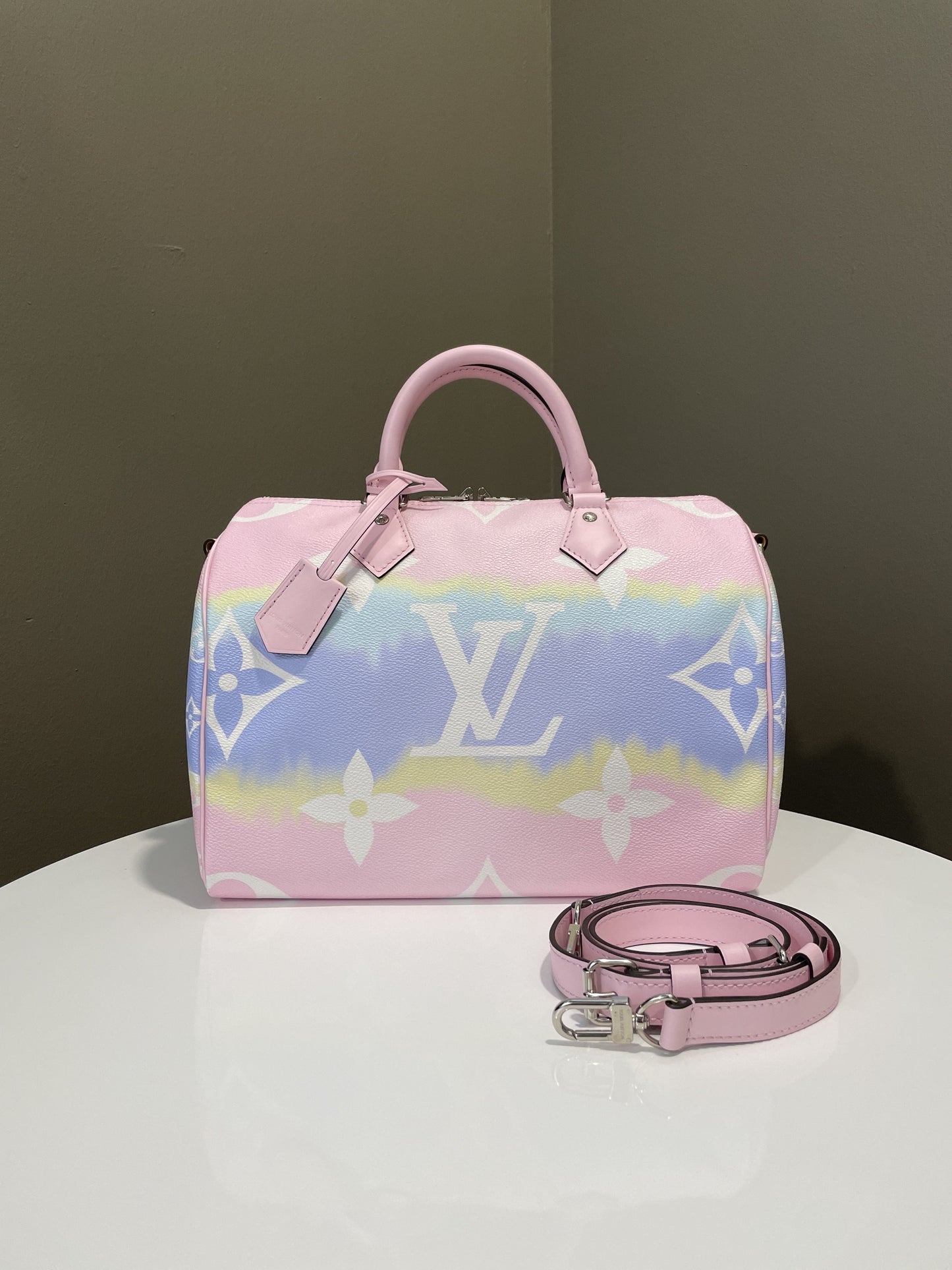 Louis Vuitton Escale Speedy Bandouliere 30 Bag Pastel Monogram