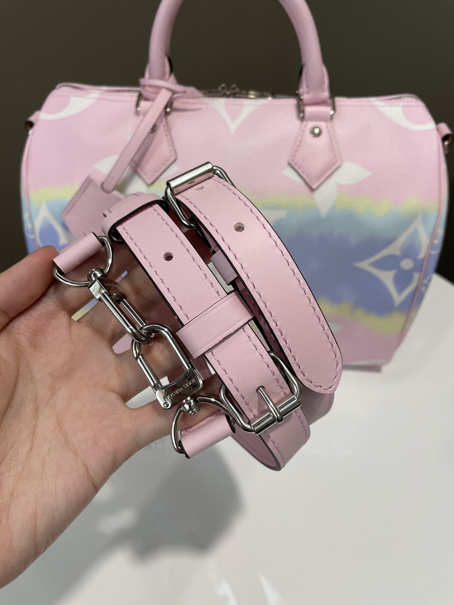 Louis Vuitton Escale Speedy Bandouliere 30 Bag Pastel Monogram