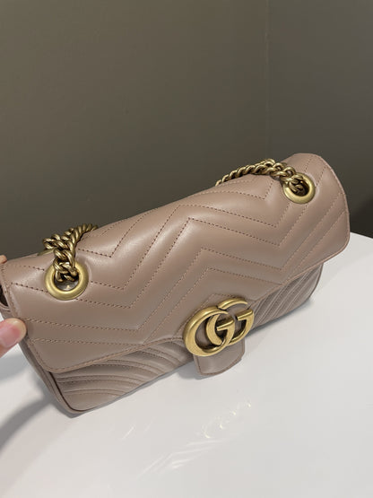 Gucci Marmont Flap Bag Beige