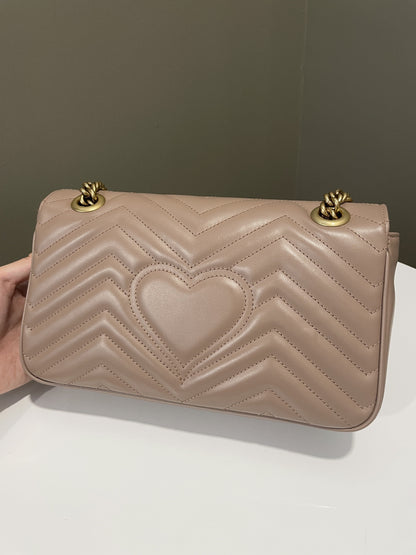 Gucci Marmont Flap Bag Beige