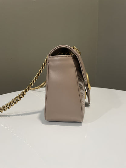 Gucci Marmont Flap Bag Beige