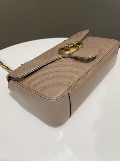 Gucci Marmont Flap Bag Beige