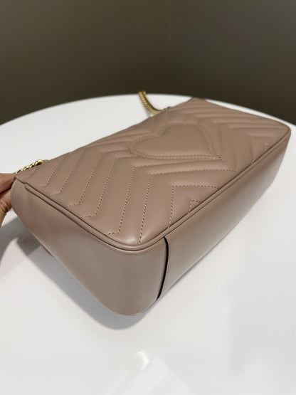 Gucci Marmont Flap Bag Beige