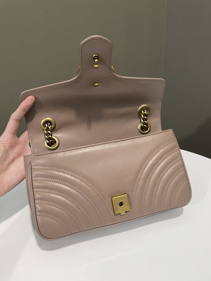 Gucci Marmont Flap Bag Beige