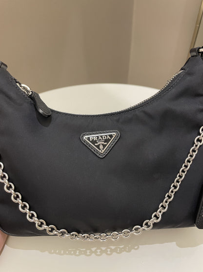 Prada Re-Edition 2005 Re-Nylon Bag Black