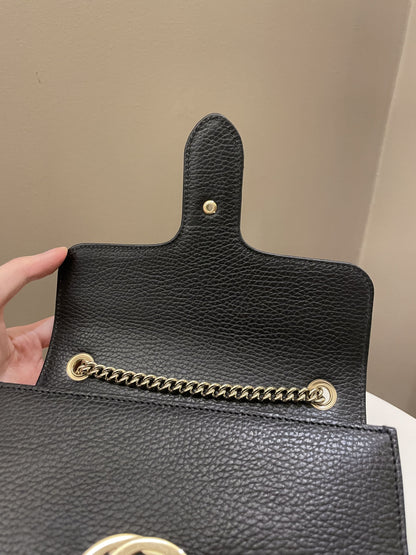 Gucci Interlocking GG Bag Black Grained Leather