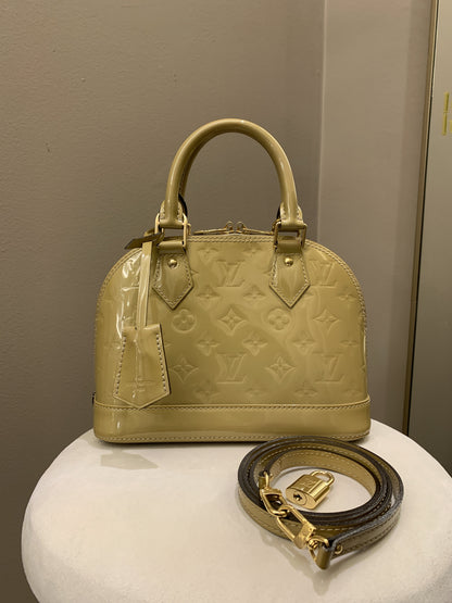 Louis Vuitton Alma BB Galet Patent