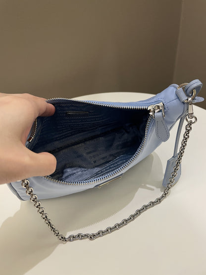 Prada Re-Edition 2005 Nylon Bag Sky Blue Nylon