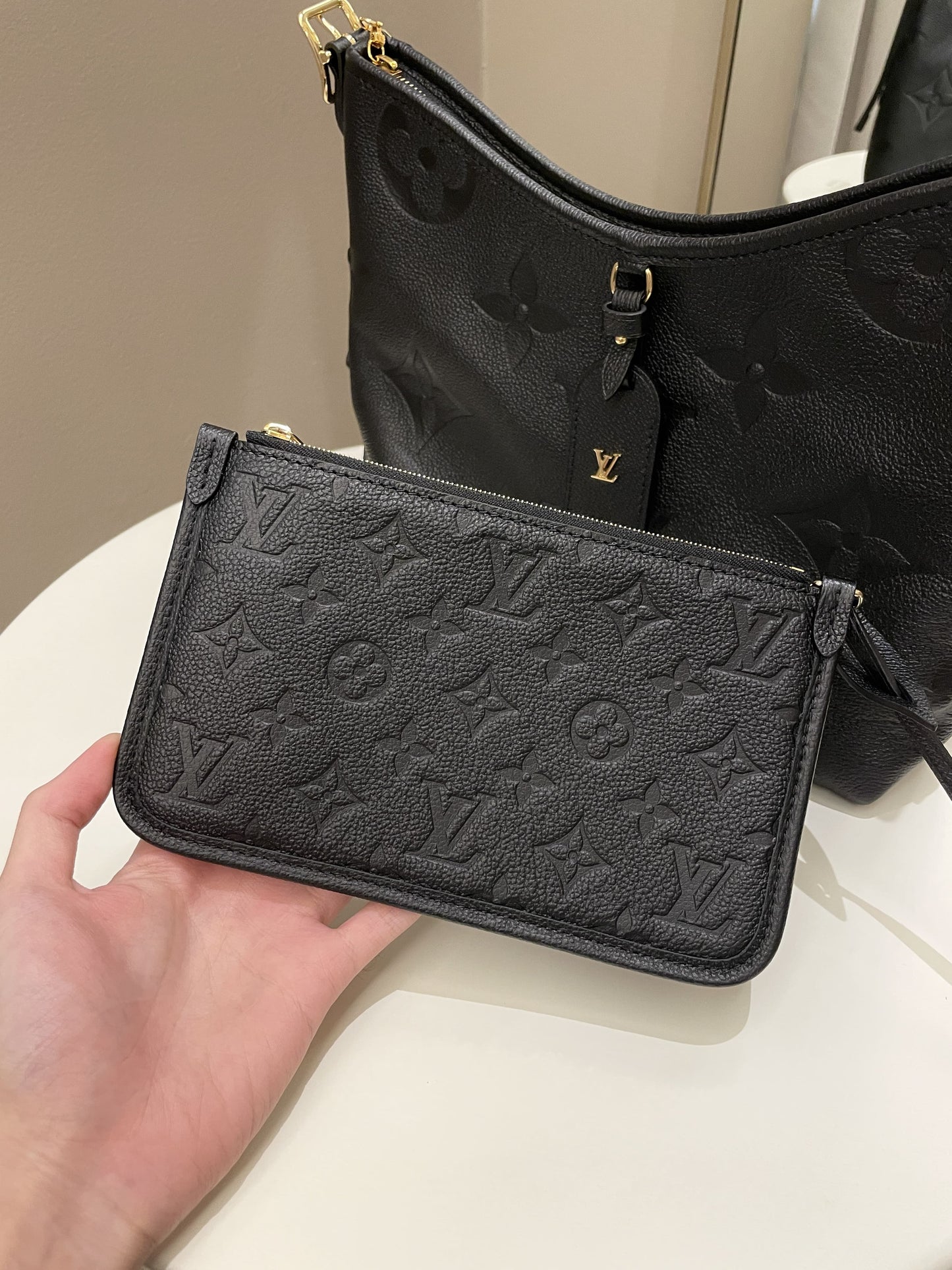 Louis Vuitton Carryall PM Black Monogram Empreinte