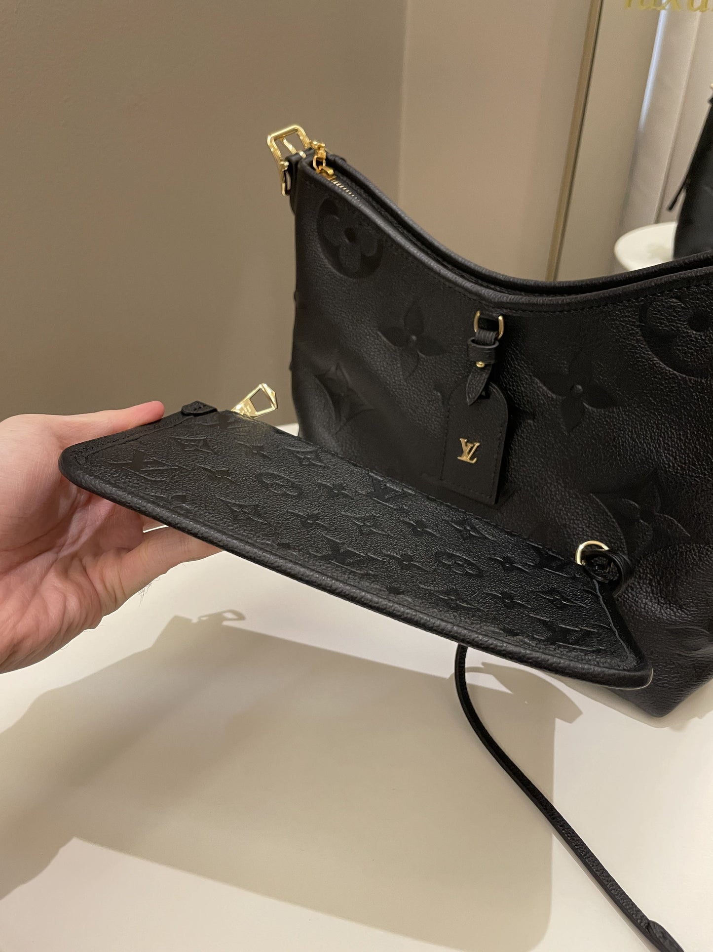 Louis Vuitton Carryall PM Black Monogram Empreinte