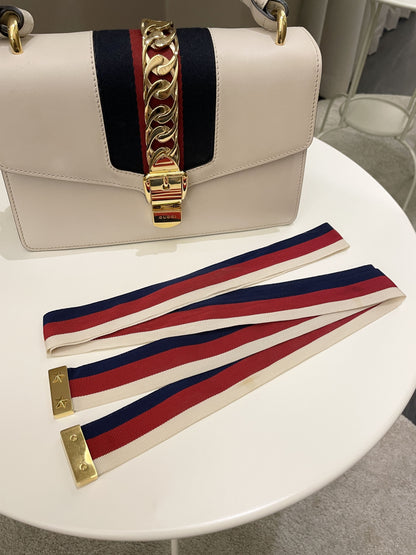 Gucci Sylvie Chain Bag Ivory Calfskin