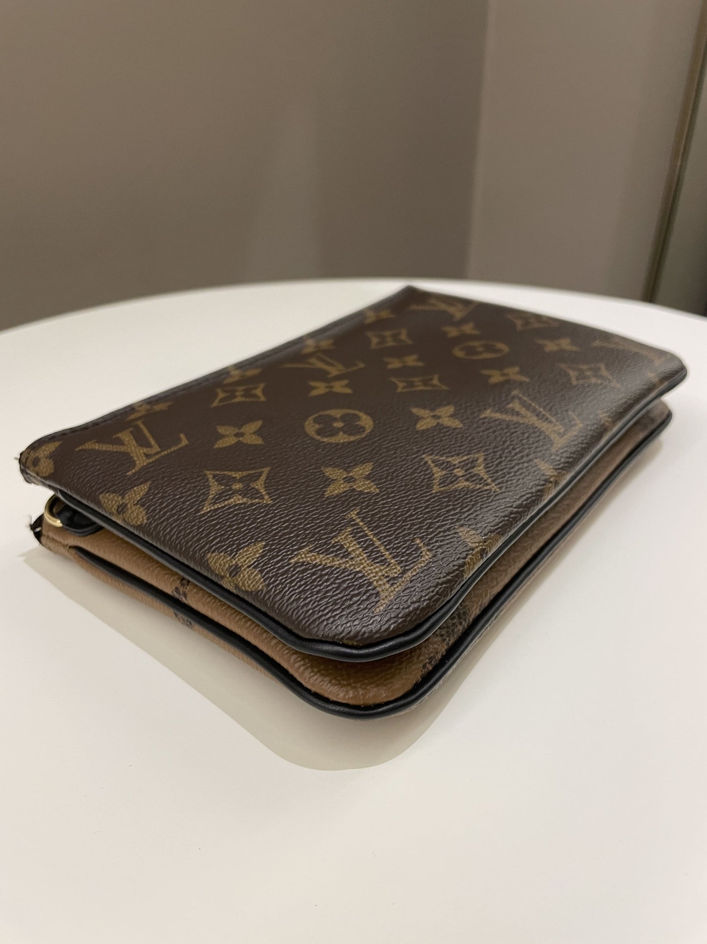 Louis Vuitton Double Zip Pochette Monogram Giant Reverse